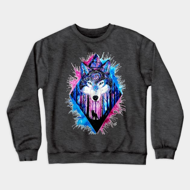 Wolf Design 1 Crewneck Sweatshirt by Invisibleman17